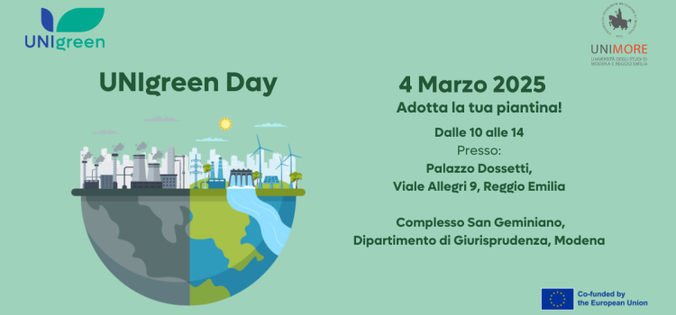UNIgreen ha un regalo per te! Unisciti a noi per l’UNIgreen Day! UNIgreen ha un regalo per te! Unisciti a noi per l’UNIgreen Day!